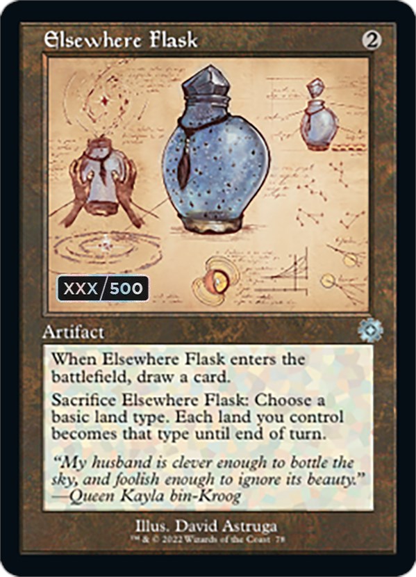 Elsewhere Flask (Retro Schematic) (Serialized) [The Brothers' War Retro Artifacts] | The Clever Kobold