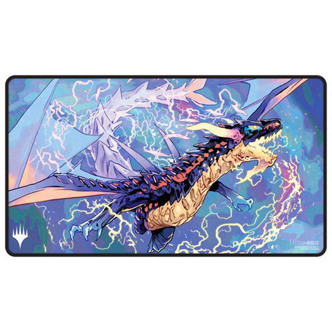 Playmat: MTG Black Stitched- Tarkir Dragonstorm- Neriv, the Storm Front