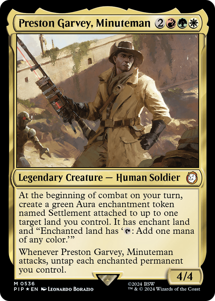 Preston Garvey, Minuteman (Surge Foil) [Fallout] | The Clever Kobold