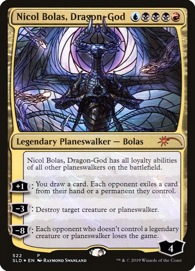 Nicol Bolas, Dragon-God (Stained Glass) [Secret Lair Drop Promos] | The Clever Kobold