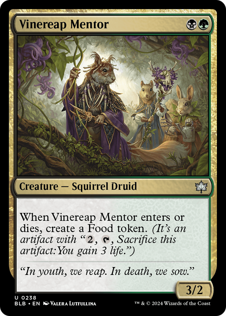 Vinereap Mentor [Bloomburrow] | The Clever Kobold