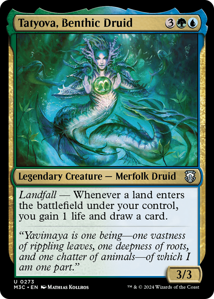 Tatyova, Benthic Druid (Ripple Foil) [Modern Horizons 3 Commander] | The Clever Kobold