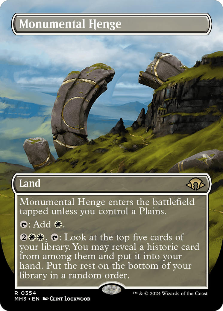 Monumental Henge (Borderless) [Modern Horizons 3] | The Clever Kobold