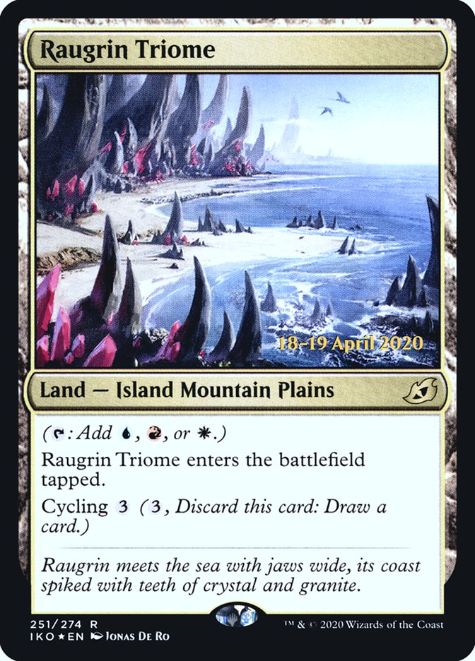 Raugrin Triome [Ikoria: Lair of Behemoths Prerelease Promos] | The Clever Kobold