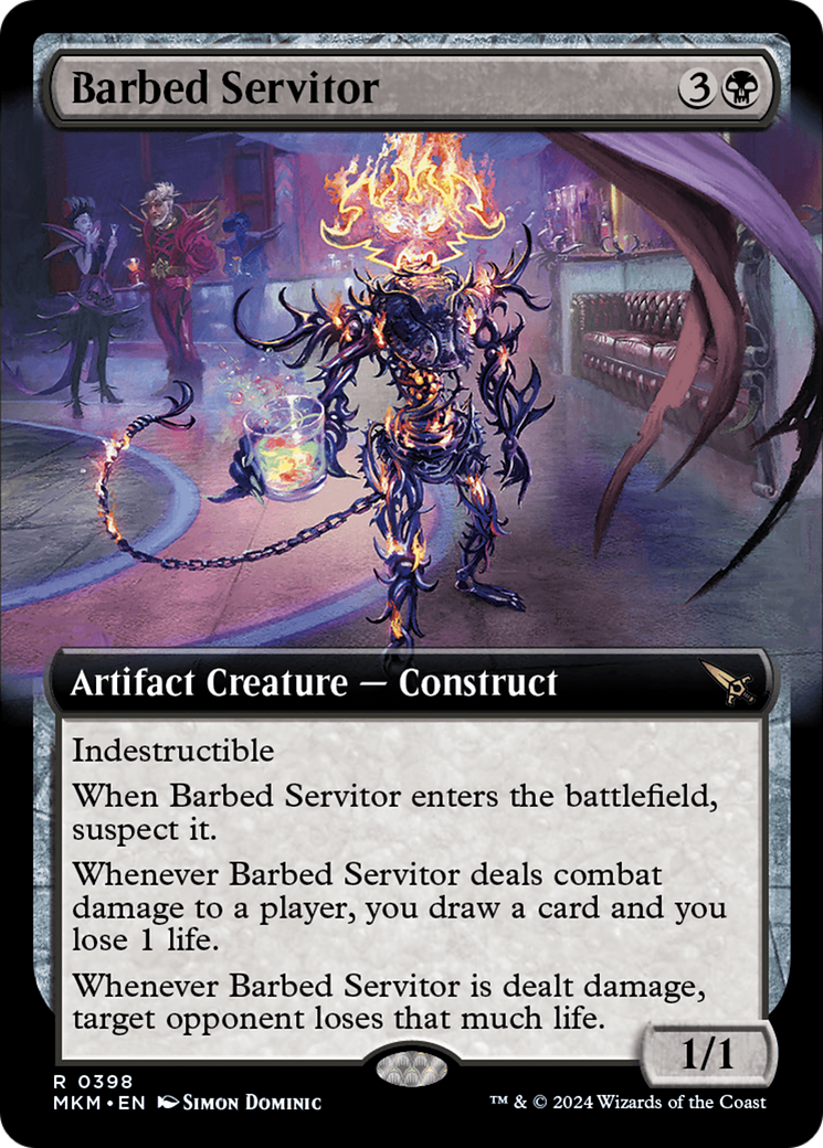 Barbed Servitor (Extended Art) [Murders at Karlov Manor] | The Clever Kobold