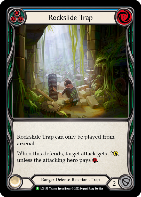 Rockslide Trap (Blue) [LGS152] (Promo)  Rainbow Foil | The Clever Kobold