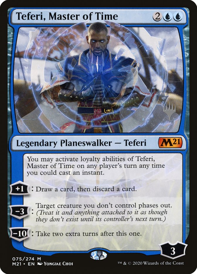 Teferi, Master of Time (Promo Pack) (75) [Core Set 2021 Promos] | The Clever Kobold