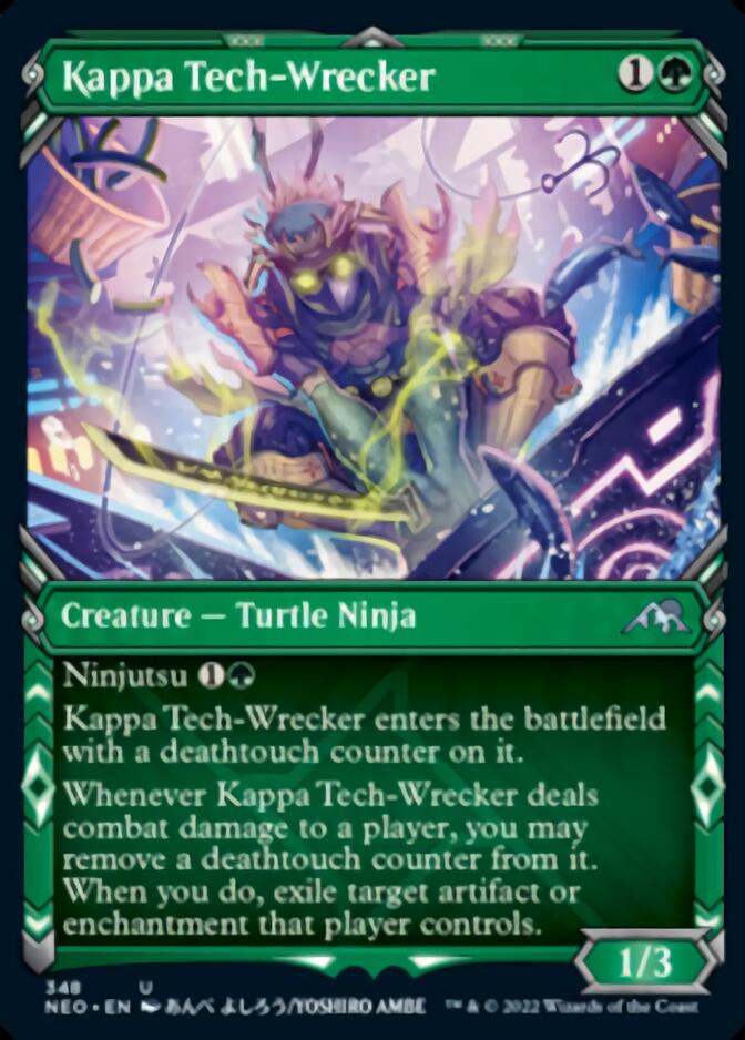 Kappa Tech-Wrecker (Showcase Ninja) [Kamigawa: Neon Dynasty] | The Clever Kobold