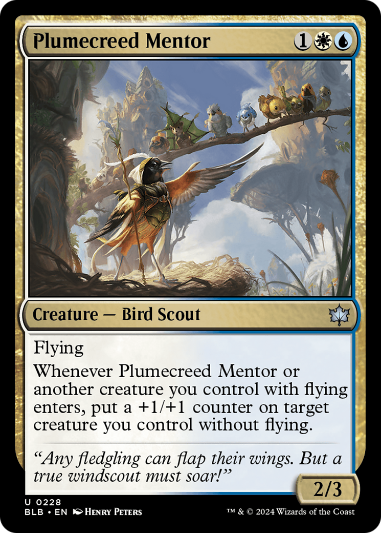 Plumecreed Mentor [Bloomburrow] | The Clever Kobold