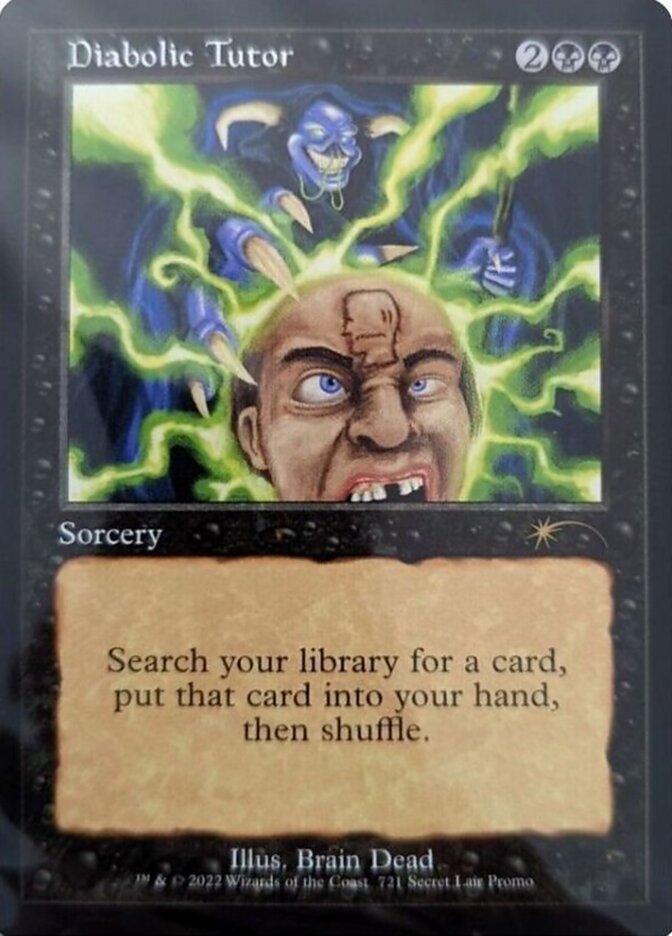 Diabolic Tutor (Retro) [Secret Lair Drop Promos] | The Clever Kobold