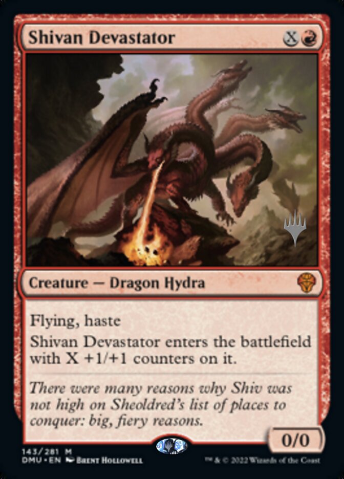 Shivan Devastator (Promo Pack) [Dominaria United Promos] | The Clever Kobold