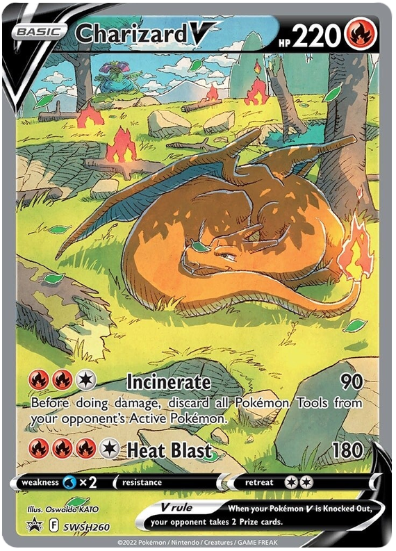 Charizard V (SWSH260) [Sword & Shield: Black Star Promos] | The Clever Kobold