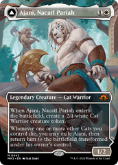 Ajani, Nacatl Pariah // Ajani, Nacatl Avenger (Borderless) [Modern Horizons 3] | The Clever Kobold