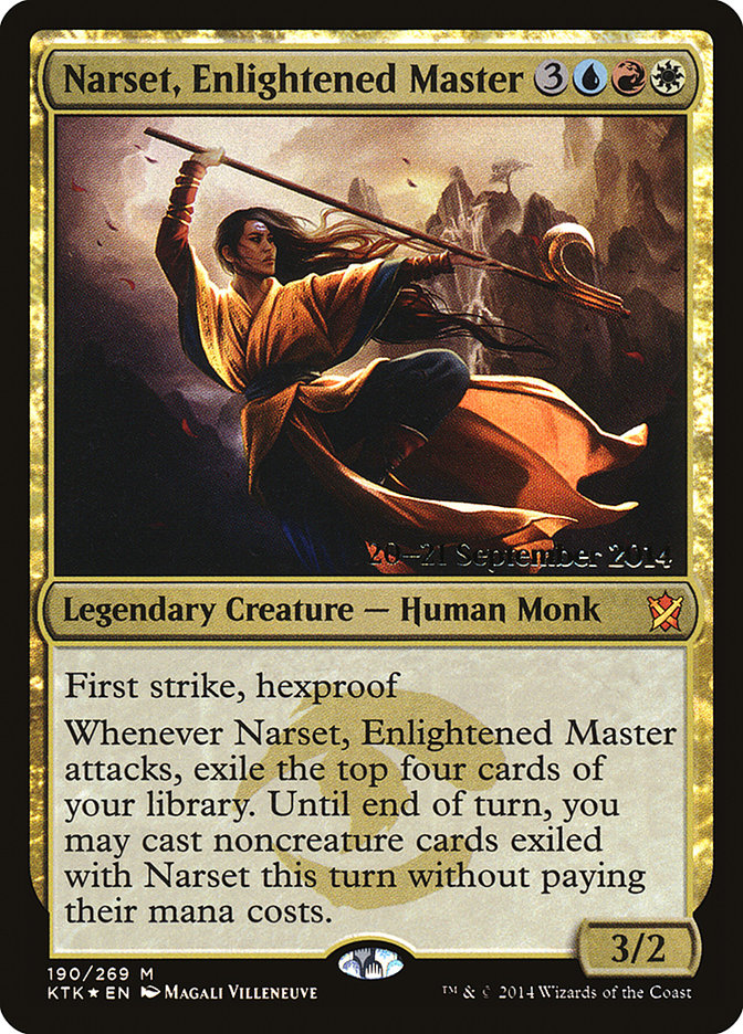 Narset, Enlightened Master [Khans of Tarkir Prerelease Promos] | The Clever Kobold