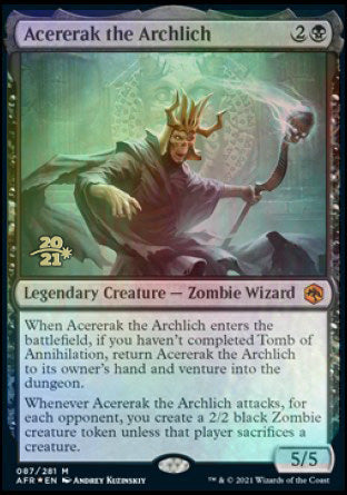 Acererak the Archlich [Dungeons & Dragons: Adventures in the Forgotten Realms Prerelease Promos] | The Clever Kobold