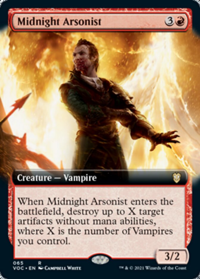 Midnight Arsonist (Extended Art) [Innistrad: Crimson Vow Commander] | The Clever Kobold