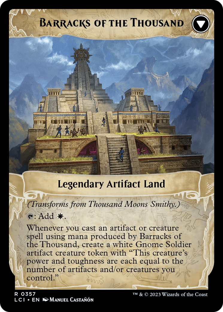 Thousand Moons Smithy (Extended Art) // Barracks of the Thousand [The Lost Caverns of Ixalan] | The Clever Kobold