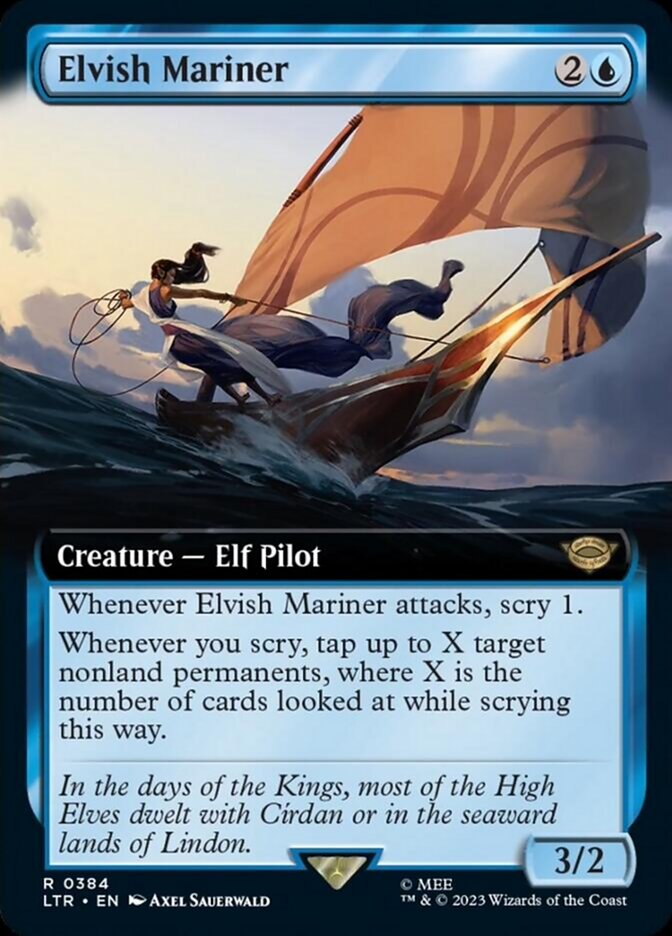 Elvish Mariner (Extended Art) [The Lord of the Rings: Tales of Middle-Earth] | The Clever Kobold