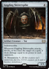 Giggling Skitterspike (Extended Art) [Duskmourn: House of Horror Commander] | The Clever Kobold