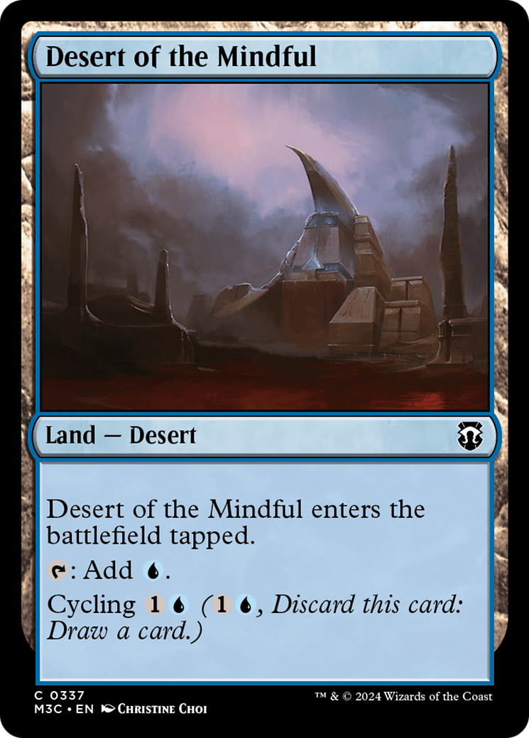 Desert of the Mindful (Ripple Foil) [Modern Horizons 3 Commander] | The Clever Kobold