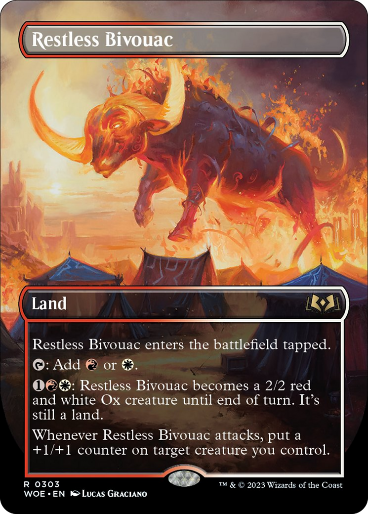 Restless Bivouac (Borderless Alternate Art) [Wilds of Eldraine] | The Clever Kobold