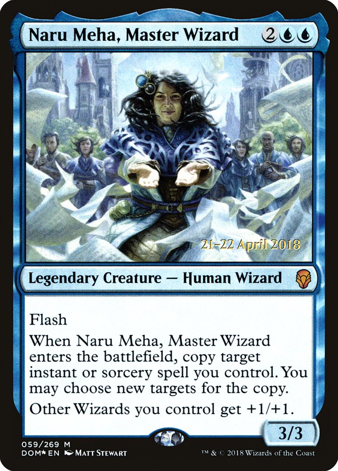 Naru Meha, Master Wizard [Dominaria Prerelease Promos] | The Clever Kobold