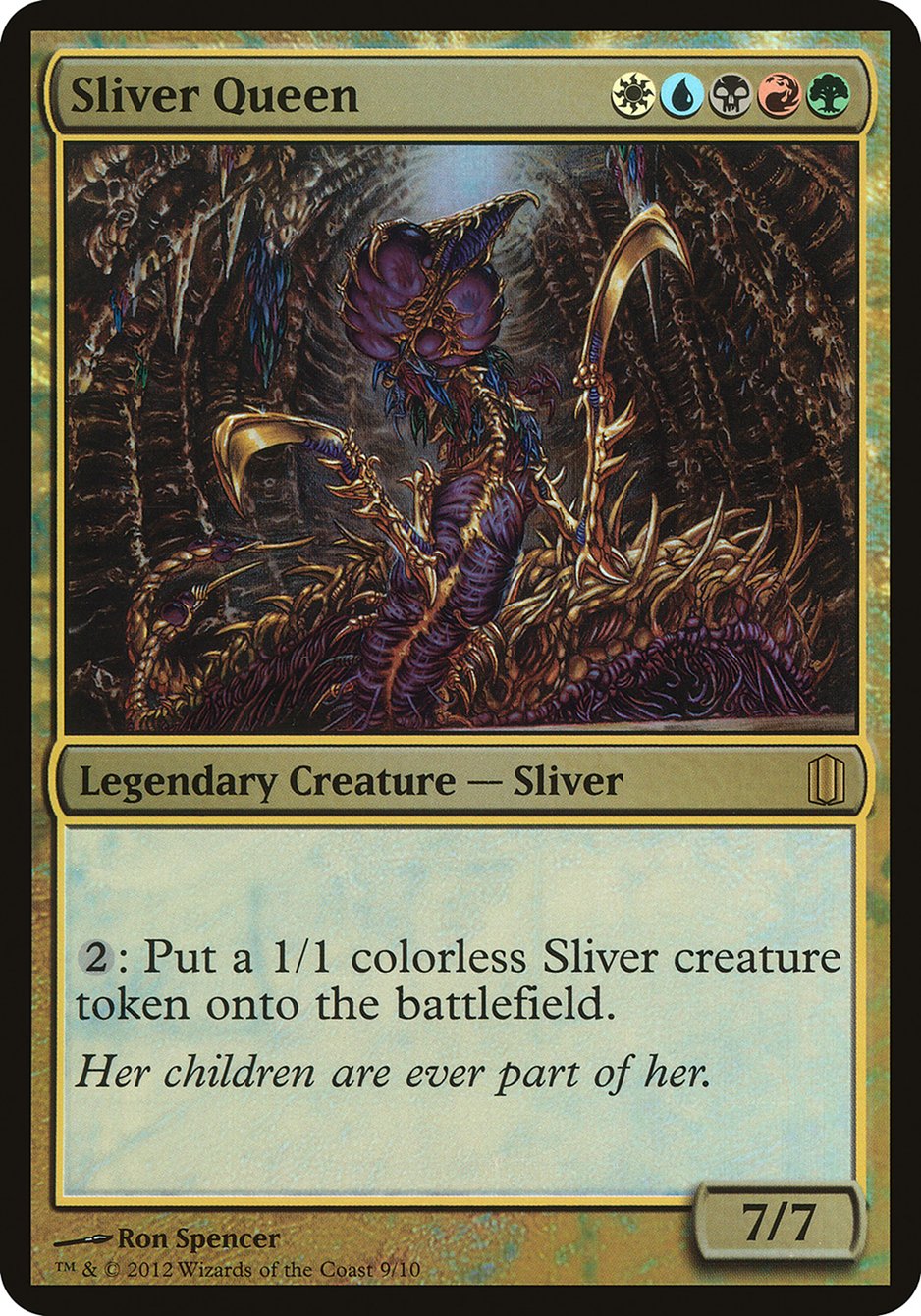 Sliver Queen (Oversized) [Commander's Arsenal Oversized] | The Clever Kobold