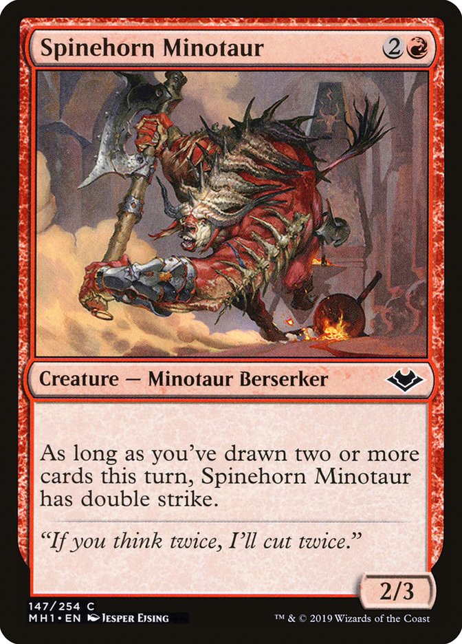 Spinehorn Minotaur [Modern Horizons] | The Clever Kobold