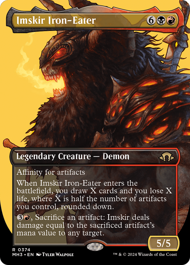 Imskir Iron-Eater (Borderless) [Modern Horizons 3] | The Clever Kobold