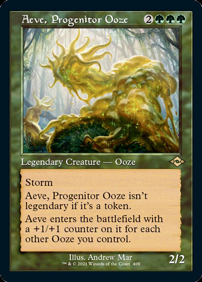 Aeve, Progenitor Ooze (Retro Foil Etched) [Modern Horizons 2] | The Clever Kobold