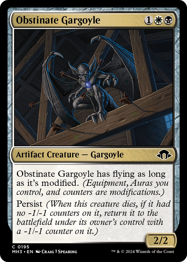 Obstinate Gargoyle [Modern Horizons 3] | The Clever Kobold