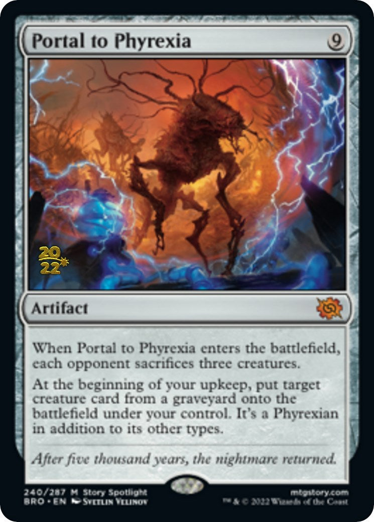 Portal to Phyrexia [The Brothers' War Prerelease Promos] | The Clever Kobold