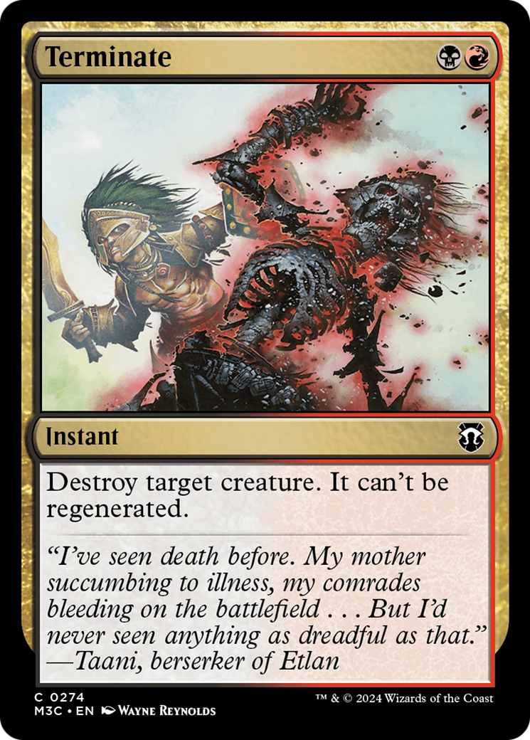 Terminate (Ripple Foil) [Modern Horizons 3 Commander] | The Clever Kobold