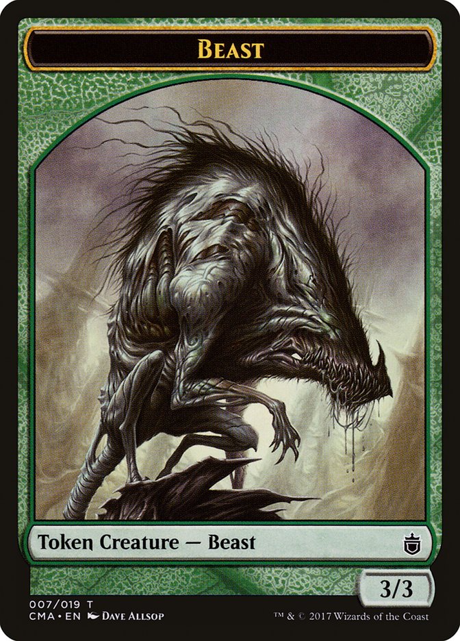 Beast Token (007/019) [Commander Anthology Tokens] | The Clever Kobold