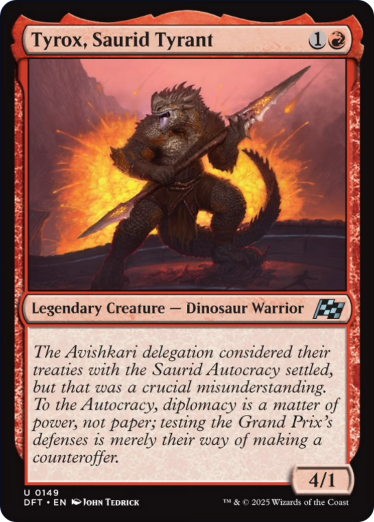 Tyrox, Saurid Tyrant [Aetherdrift] | The Clever Kobold