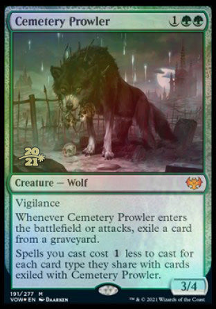 Cemetery Prowler [Innistrad: Crimson Vow Prerelease Promos] | The Clever Kobold