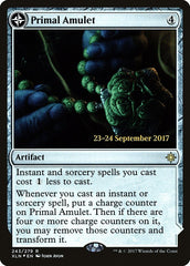 Primal Amulet // Primal Wellspring [Ixalan Prerelease Promos] | The Clever Kobold