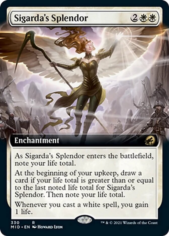 Sigarda's Splendor (Extended Art) [Innistrad: Midnight Hunt] | The Clever Kobold