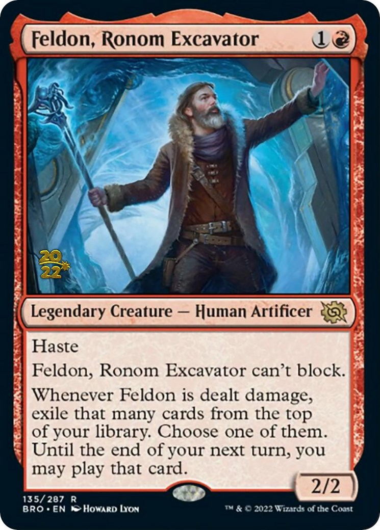 Feldon, Ronom Excavator [The Brothers' War Prerelease Promos] | The Clever Kobold