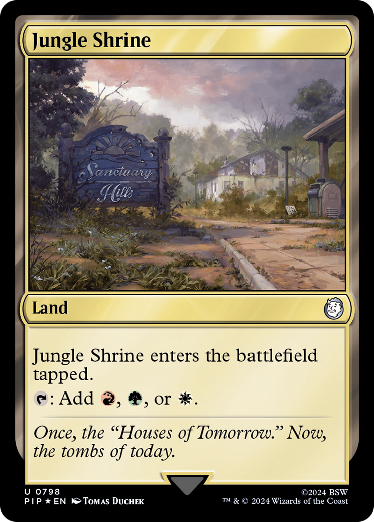 Jungle Shrine (Surge Foil) [Fallout] | The Clever Kobold