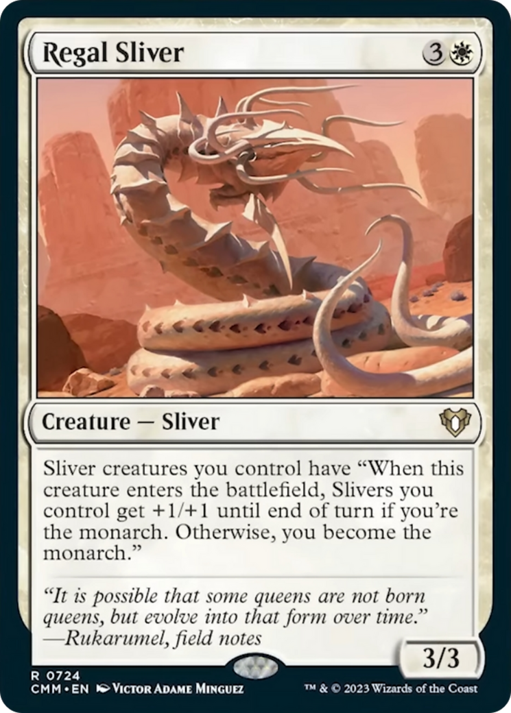 Regal Sliver [Commander Masters] | The Clever Kobold