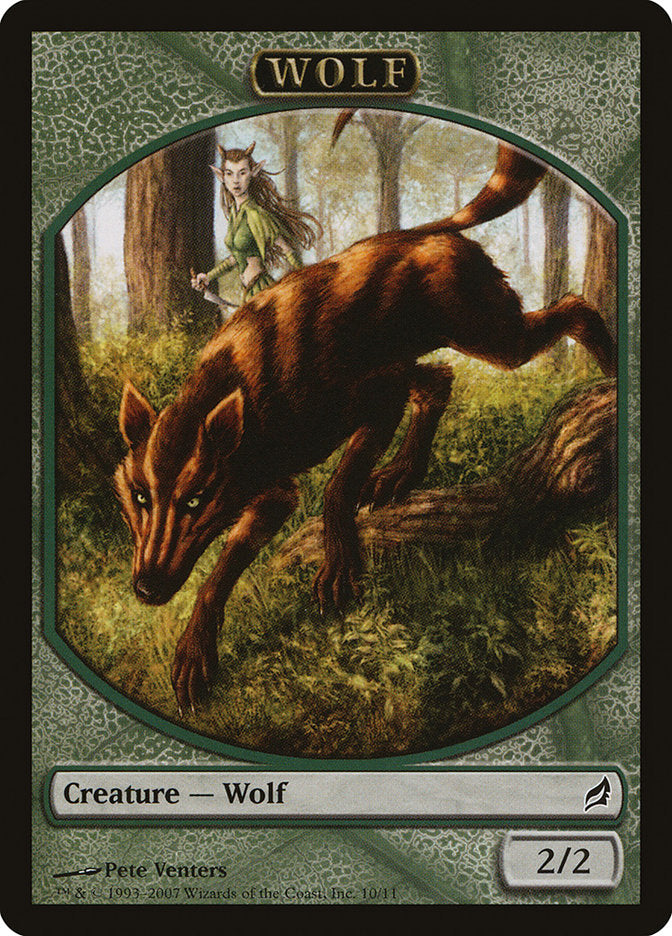 Wolf Token [Lorwyn Tokens] | The Clever Kobold