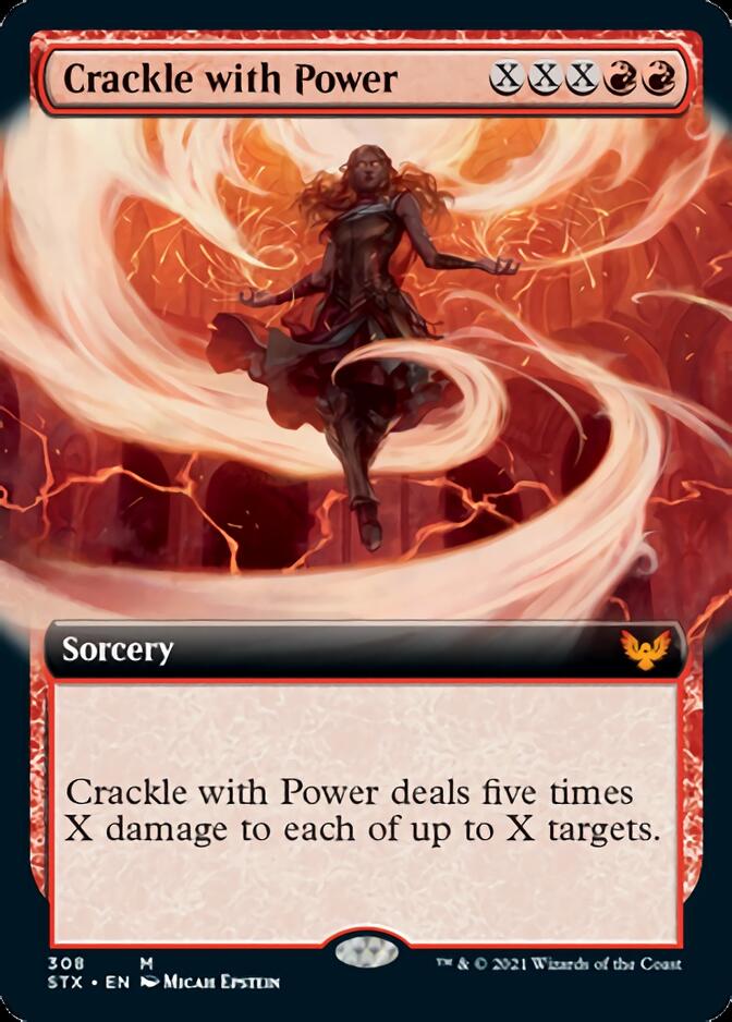 Crackle with Power (Extended Art) [Strixhaven: School of Mages] | The Clever Kobold