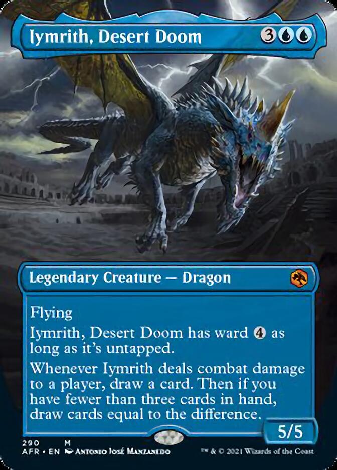 Iymrith, Desert Doom (Borderless Alternate Art) [Dungeons & Dragons: Adventures in the Forgotten Realms] | The Clever Kobold