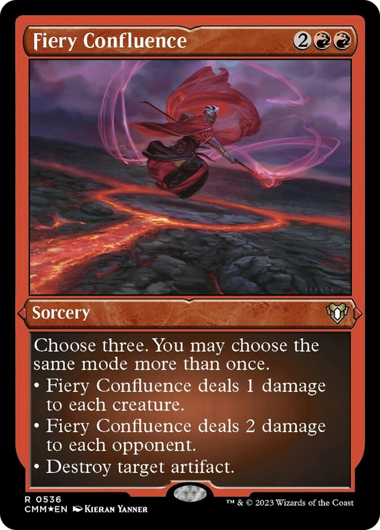 Fiery Confluence (Foil Etched) [Commander Masters] | The Clever Kobold