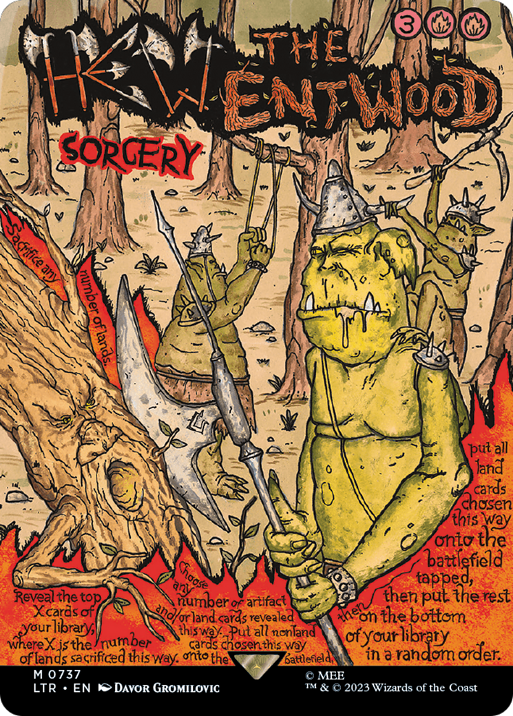 Hew the Entwood (Borderless Poster) [The Lord of the Rings: Tales of Middle-Earth] | The Clever Kobold