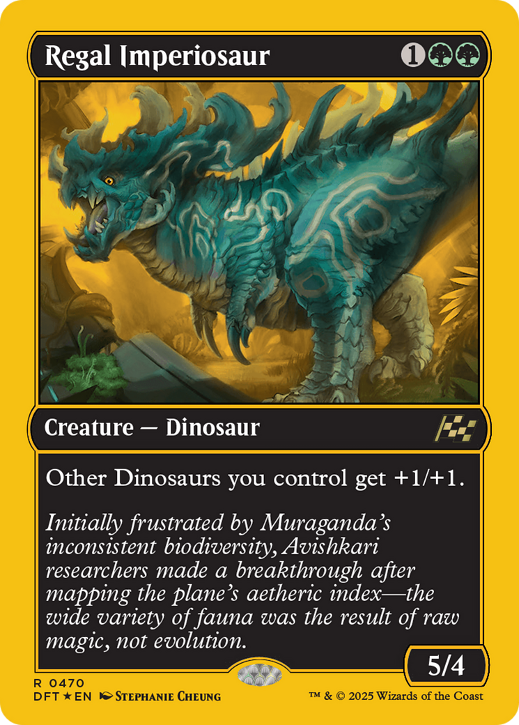 Regal Imperiosaur (First-Place Foil) [Aetherdrift] | The Clever Kobold