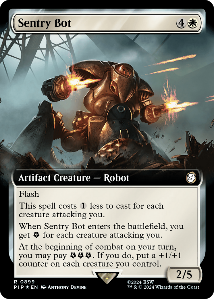 Sentry Bot (Extended Art) (Surge Foil) [Fallout] | The Clever Kobold