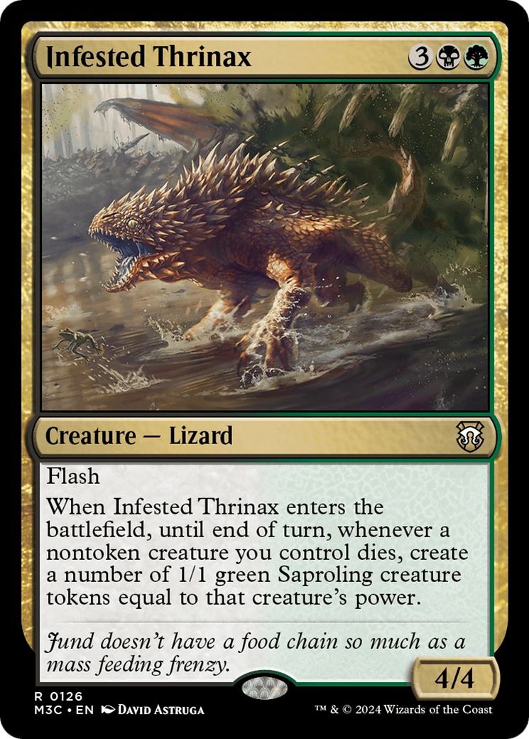 Infested Thrinax [Modern Horizons 3 Commander] | The Clever Kobold