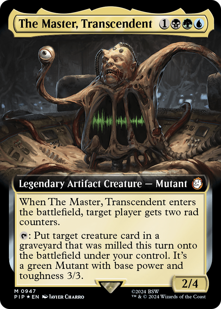 The Master, Transcendent (Extended Art) (Surge Foil) [Fallout] | The Clever Kobold